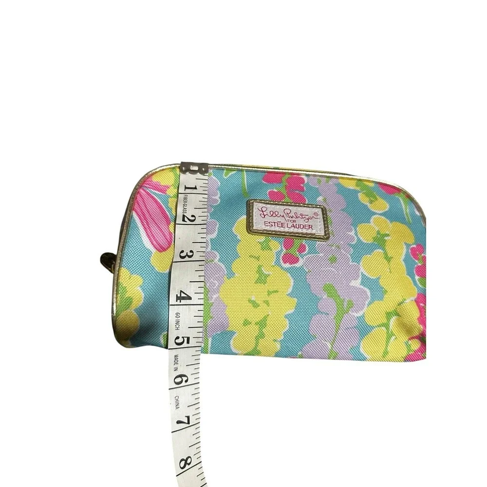 Estee Lauder x  LILLY PULITZER Floral Multicolor Makeup Bag EUC